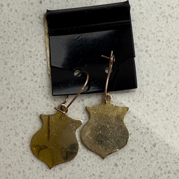 Vintage Archie Bunker for President Earrings All in the Family Gold Tone 1970s - Picture 4 of 10